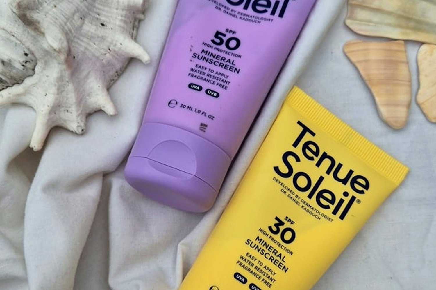 Spf product photo for Mineral sunscreen white cast.