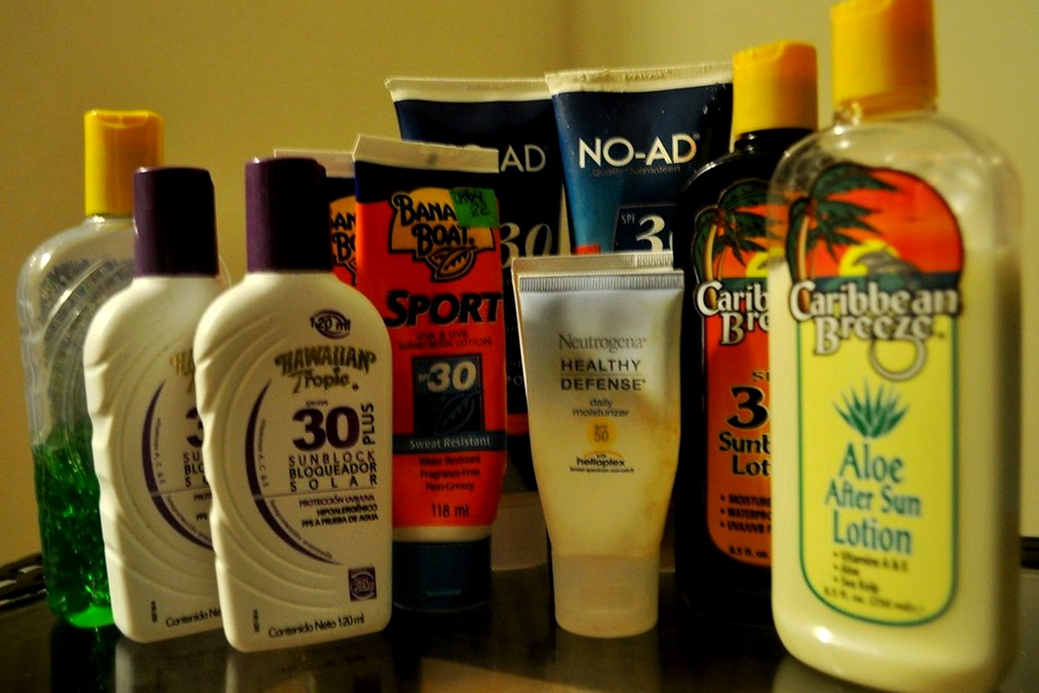 Pharmacy sunscreen shelf for Our SPF review method and scoring policy.